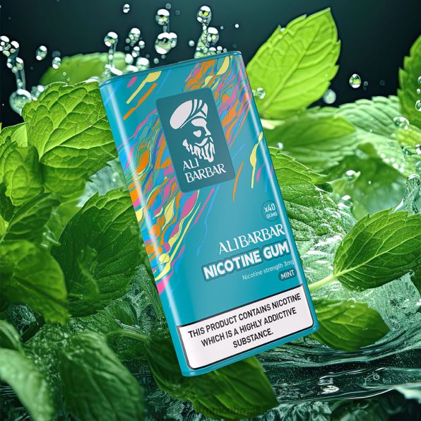 Alibarbar goma de nicotina melancia 6BR28103 - Vape Eletronico