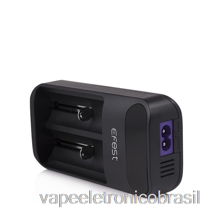 Vape Recarregável Efest Exuberante Q2 Carregador De Bateria Led Inteligente De 2 Compartimentos