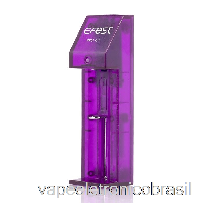 Vape Recarregável Efest Pro C1 Carregador De Bateria Inteligente De 1 Compartimento