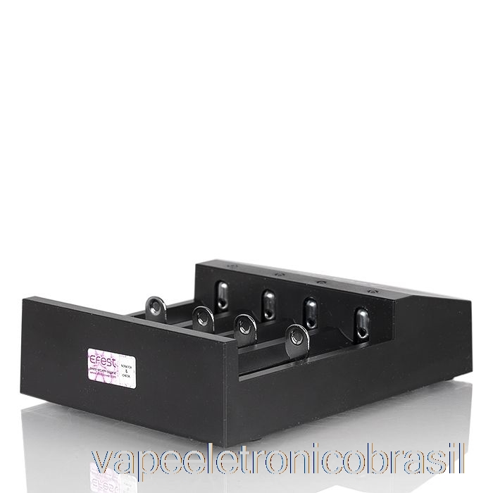 Vape Recarregável Efest Pro C4 Carregador De Bateria Inteligente De 4 Baias