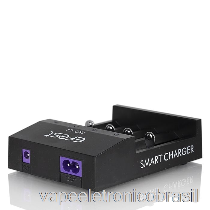 Vape Recarregável Efest Pro C4 Carregador De Bateria Inteligente De 4 Baias