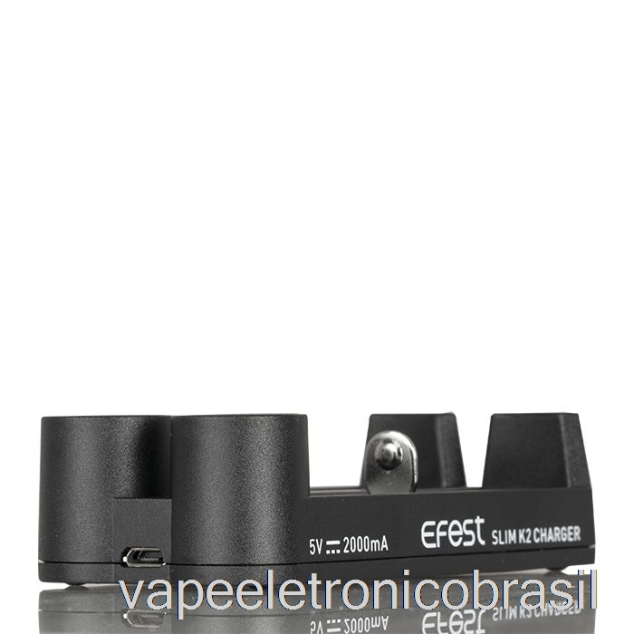 Vape Eletrônico Efest Slim K2 Carregador De Bateria De Dois Slots