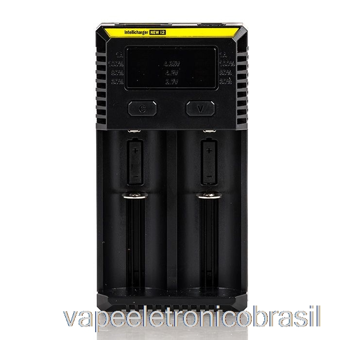 Carregador De Bateria Vape Eletrônico Nitecore I2 (2 Baias)