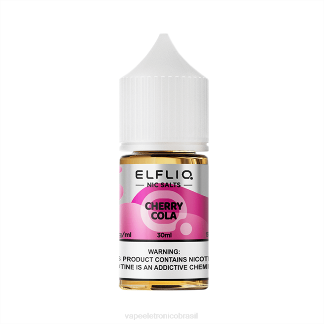 ELFBAR ELFLIQ Nic Salt 30ml Cherry Cola 224B14 Vape Descartavel