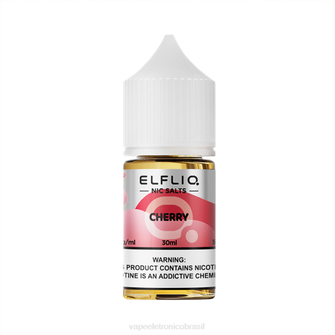 ELFBAR ELFLIQ Nic Salt 30ml cereja 224B13 Vape Eletronico