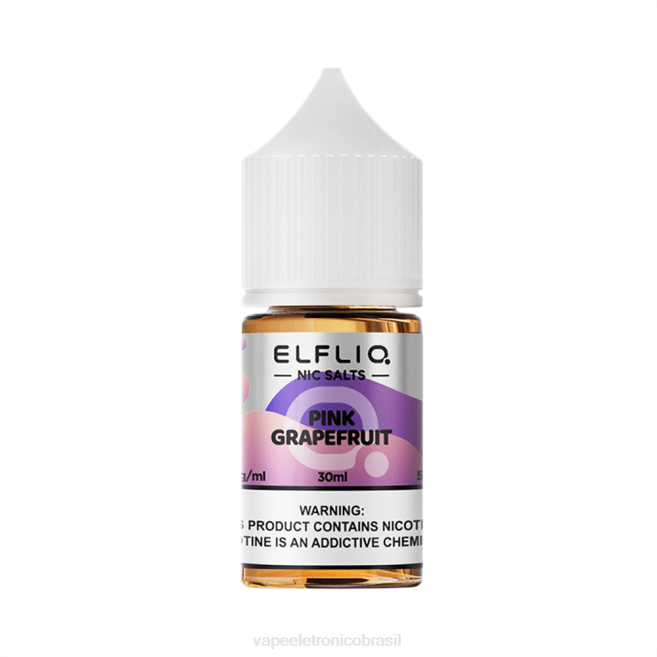 ELFBAR ELFLIQ Nic Salt 30ml toranja rosa 224B24 Vape Descartavel