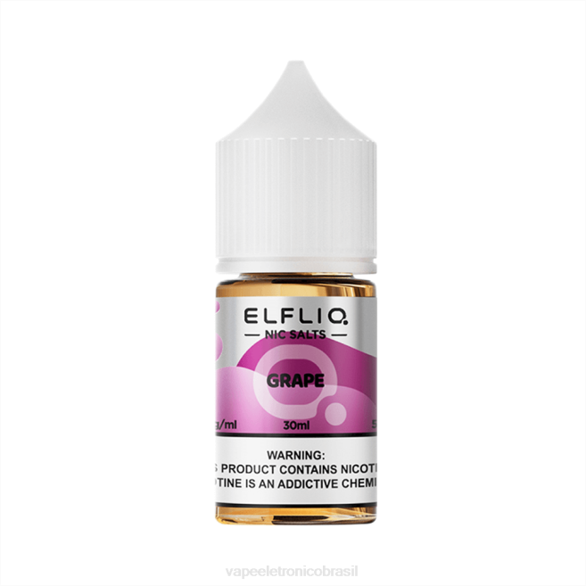 ELFBAR ELFLIQ Nic Salt 30ml uva 224B19 Vape Descartavel