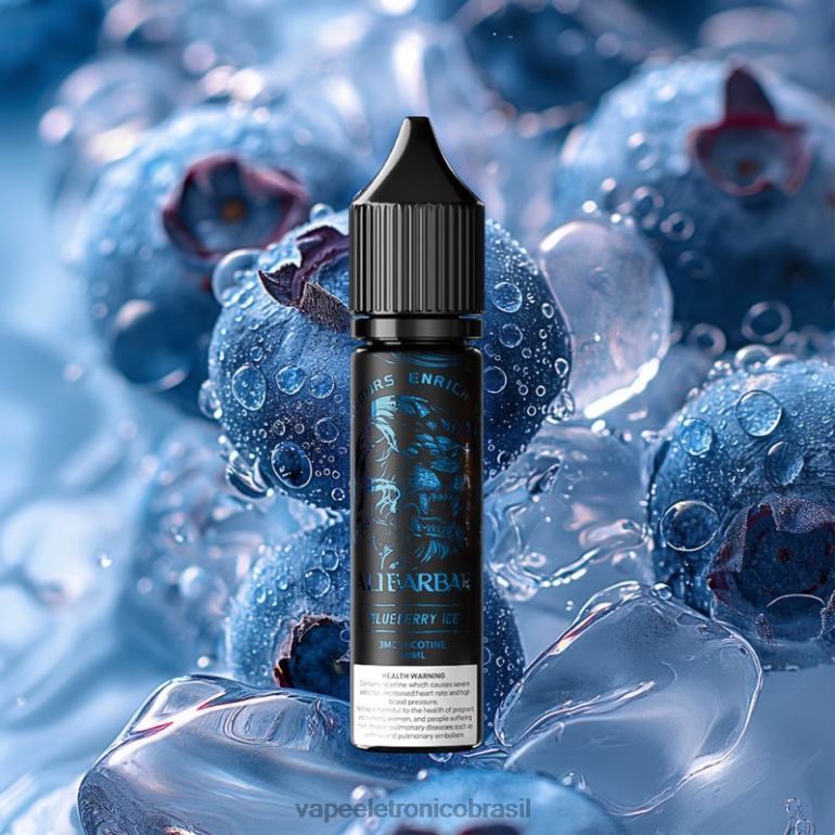 Alibarbar doca de ônix para narguilé gelo de mirtilo 6X0X0104 - Vape Recarregável