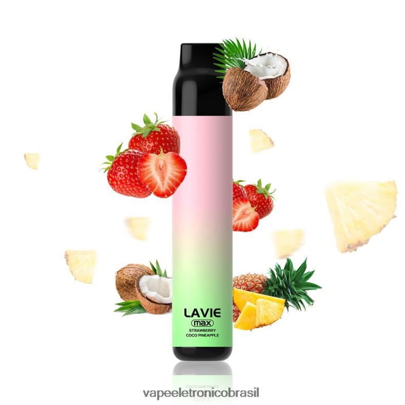 LAVIE BAR 5.000 baforadas - máx. morango coco maçã 4DFH2283 - Vape Eletronico