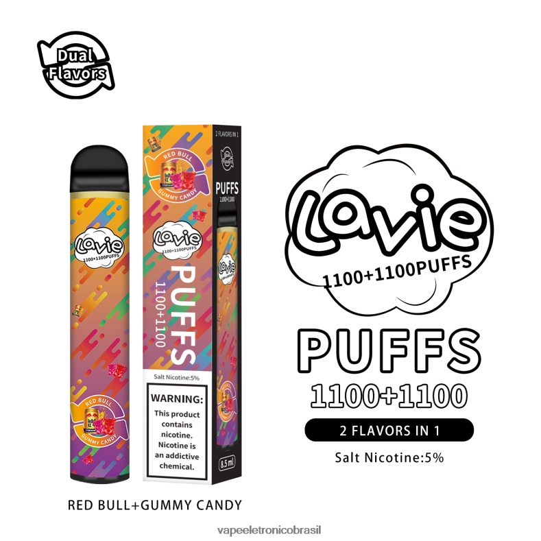 LAVIE BAR Switch 2.200 baforadas red bull/doce de goma 4DFH2299 - Vape Descartavel