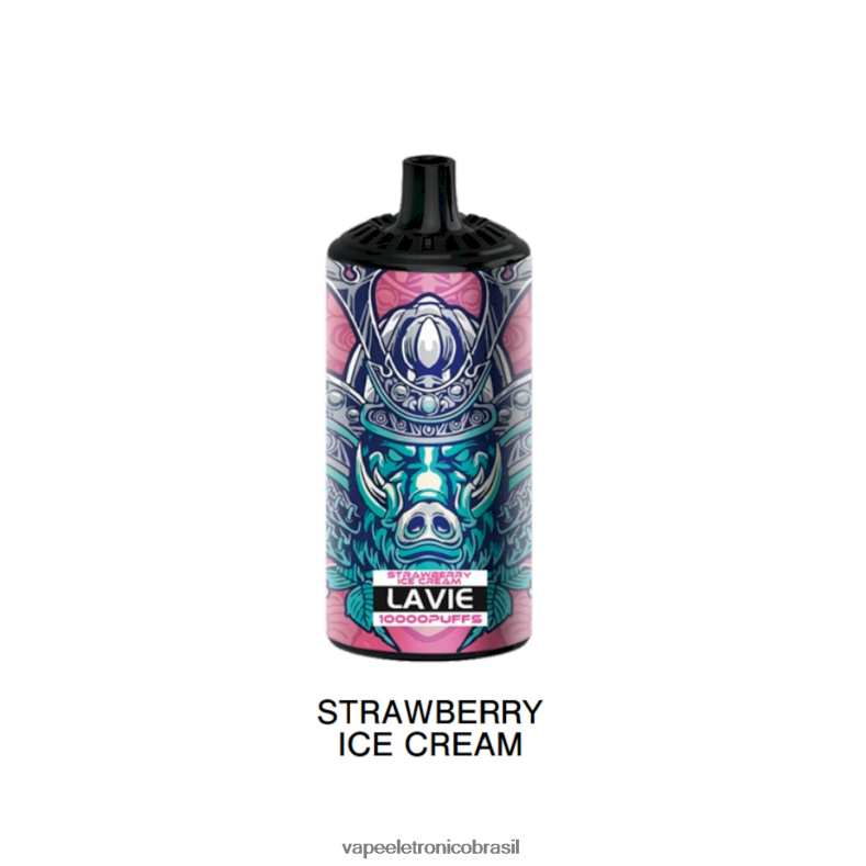 LAVIE BEAST 10.000 baforadas sorvete de morango 4DFH2369 - Vape Descartavel