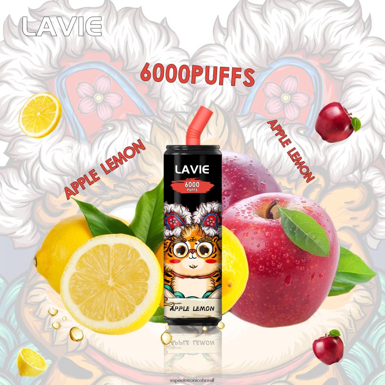 LAVIE Coke BAR 6.000 baforadas maçã limão 4DFH2275 - Vape Sem Nicotina