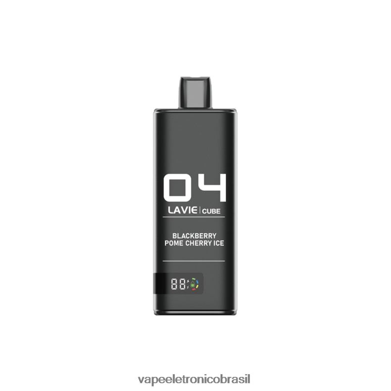 LAVIE Cube 20.000 baforadas gelo de cereja e amora 4DFH238 - Vape Eletronico