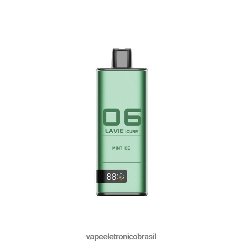 LAVIE Cube 20.000 baforadas gelo de menta 4DFH240 - Vape Sem Nicotina