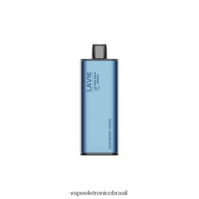 LAVIE GOLDEN BRICK 10.000 baforadas uva framboesa 4DFH264 - Vape Descartavel