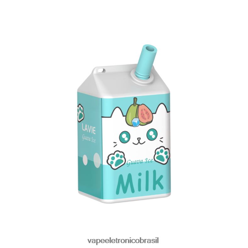LAVIE MILK 7.000 baforadas gelo de goiaba 4DFH2181 - Vape Recarregável