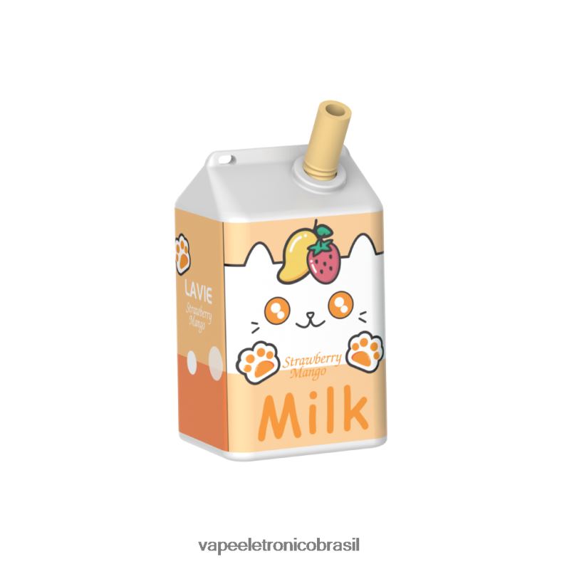 LAVIE MILK 7.000 baforadas manga morango 4DFH2182 - Vape Vaporesso