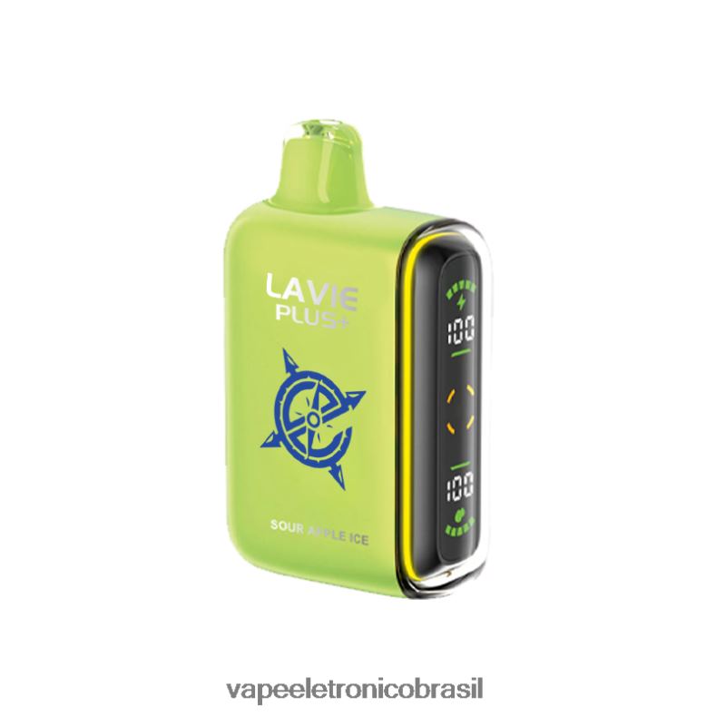 LAVIE PLUS 15.000 baforadas gelo de maçã azeda 4DFH2100 - Vape Sem Nicotina