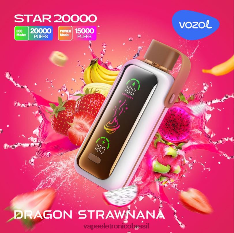 Vape Eletronico - VOZOL STAR 20.000 dragão palhanana 6D4H68
