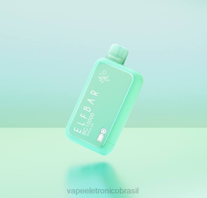 648823 ELFBAR BC10000 edição vape dinmol descartável gelo de maçã | Vape Eletronico