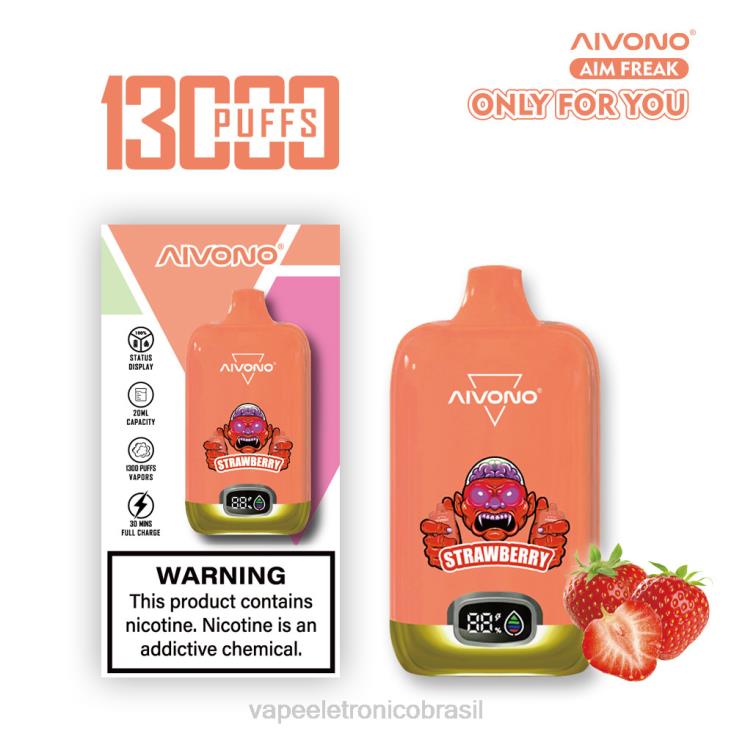 Aivono AIM FREAK 13.000 morango NHDB2243 - Vape Eletronico