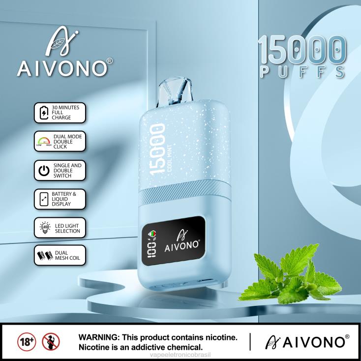 Aivono AIM magic 15.000 menta fresca NHDB262 - Vape Vaporesso