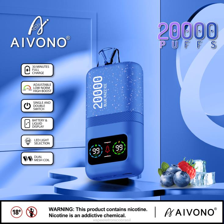 Aivono AIM magic 20.000 gelo azul NHDB279 - Vape Descartavel