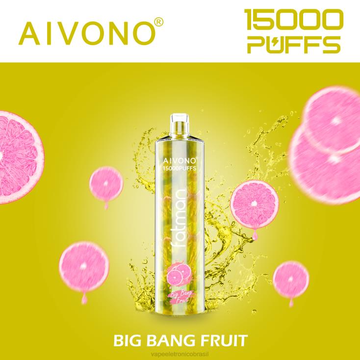 Aivono FATMAN 15.000 fruta do grande estrondo NHDB216 - Vape Recarregável