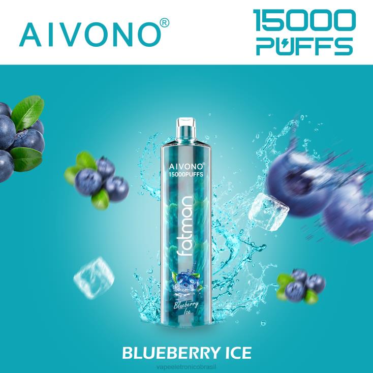 Aivono FATMAN 15.000 gelo de mirtilo NHDB214 - Vape Descartavel