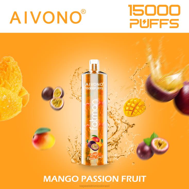 Aivono FATMAN 15.000 manga, maracujá NHDB219 - Vape Descartavel