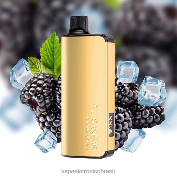 Alibarbar Ingot 20.000 vapores descartáveis gelo de amora 6BR2849 - Vape Descartavel