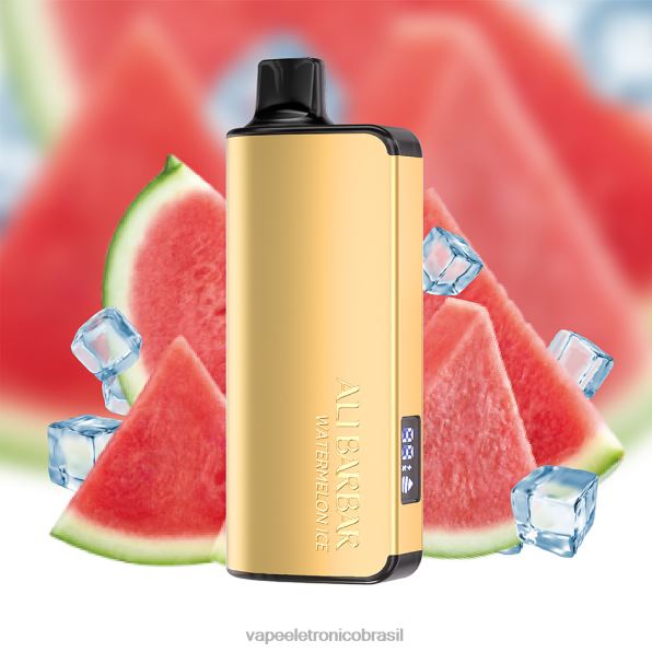Alibarbar Ingot 20.000 vapores descartáveis gelo de melancia 6BR2845 - Vape Sem Nicotina