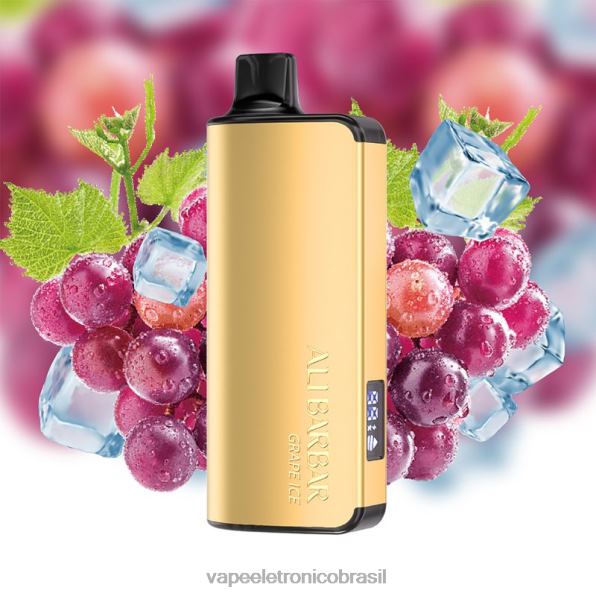Alibarbar Ingot 20.000 vapores descartáveis gelo de uva 6BR2837 - Vape Vaporesso