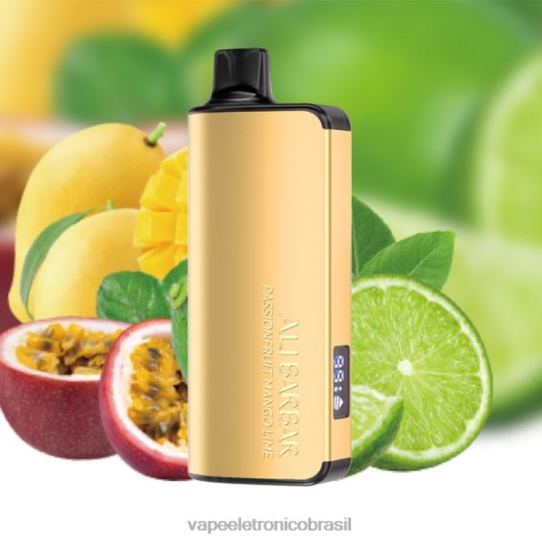 Alibarbar Ingot 20.000 vapores descartáveis maracujá manga limão 6BR2839 - Vape Descartavel