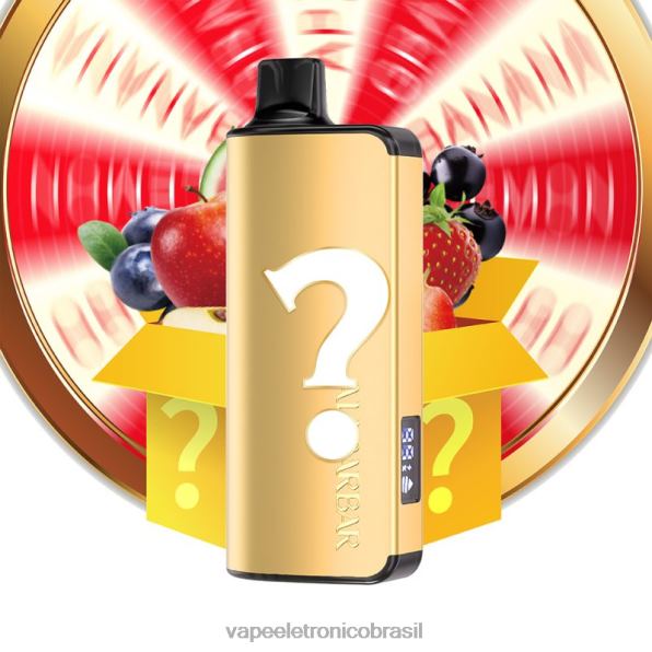 Alibarbar Ingot 20.000 vapores descartáveis roleta de sabores 6BR2836 - Vape Recarregável
