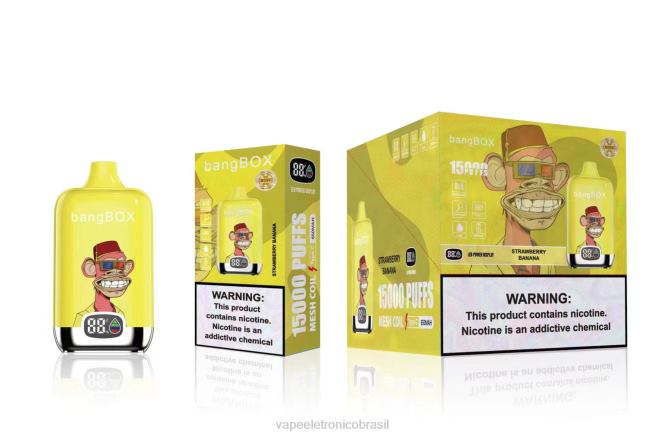 Bang Box 15.000 baforadas banana morango 226X043 - Vape Eletronico