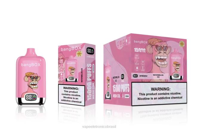 Bang Box 15.000 baforadas gelo de melancia 226X045 - Vape Sem Nicotina