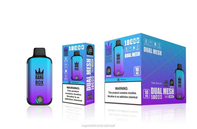 Bang Box 18.000 baforadas gelo de baga tripla 226X095 - Vape Sem Nicotina