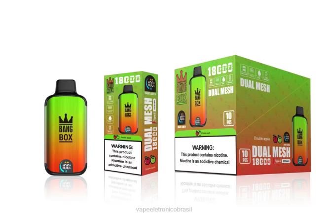 Bang Box 18.000 baforadas maçã dupla 226X093 - Vape Eletronico