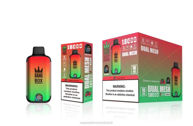 Bang Box 18.000 baforadas melancia morango 226X088 - Vape Eletronico