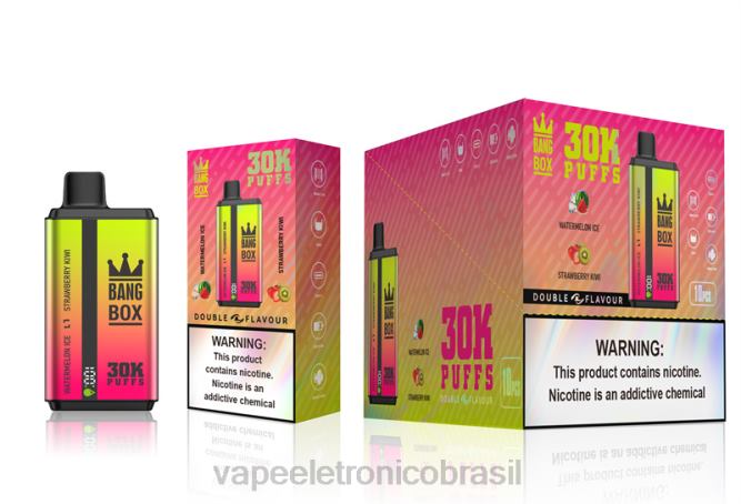 Bang Box 30.000 baforadas sabores duplos gelo de melancia e kiwi de morango 226X062 - Vape Vaporesso