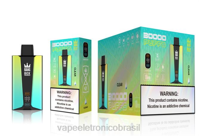 Bang Box Tela inteligente de 30.000 baforadas claro 226X076 - Vape Recarregável