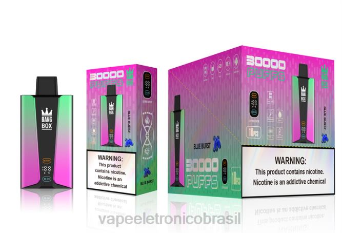 Bang Box Tela inteligente de 30.000 baforadas explosão azul 226X082 - Vape Vaporesso
