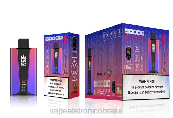 Bang Box Tela inteligente de 30.000 baforadas suco da selva 226X078 - Vape Eletronico