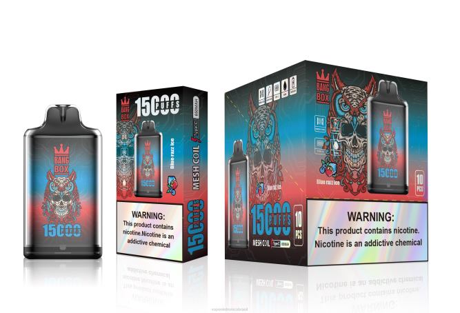 Bang Box s1-15000 baforadas gelo azul 226X0108 - Vape Eletronico