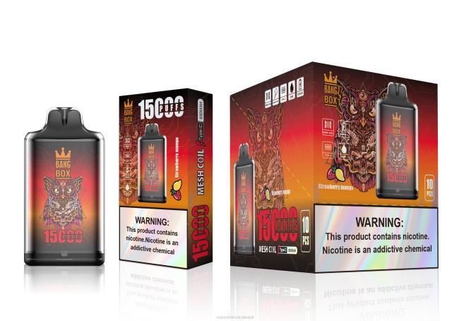 Bang Box s1-15000 baforadas manga morango 226X0101 - Vape Recarregável