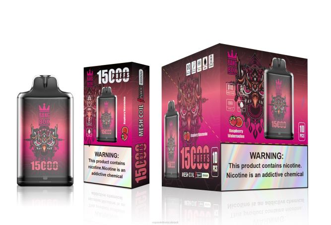 Bang Box s1-15000 baforadas melancia de framboesa 226X0105 - Vape Sem Nicotina