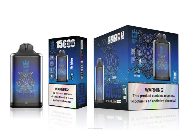 Bang Box s1-15000 baforadas senhor azul 226X0109 - Vape Descartavel