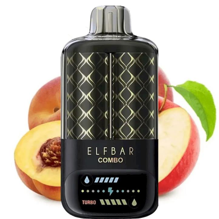 Elf Bar Combo 25.000 maçã e pêssego suculento DNNJ4 Vape Descartavel