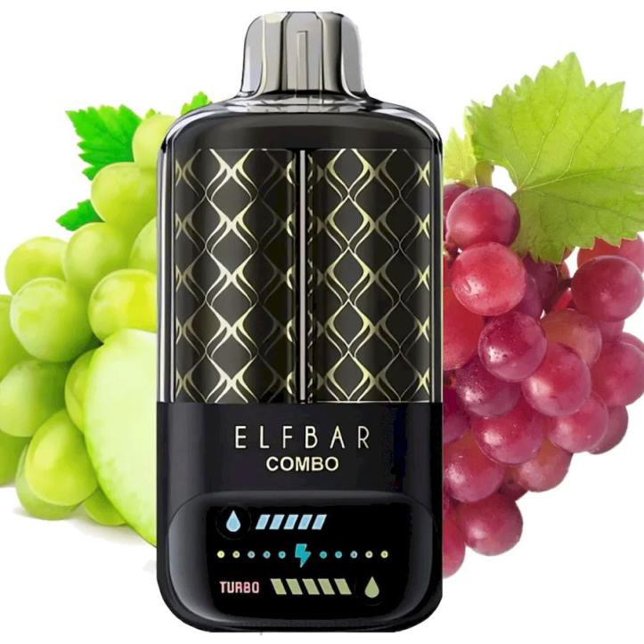 Elf Bar Combo 25.000 uva verde e uva DNNJ9 Vape Descartavel